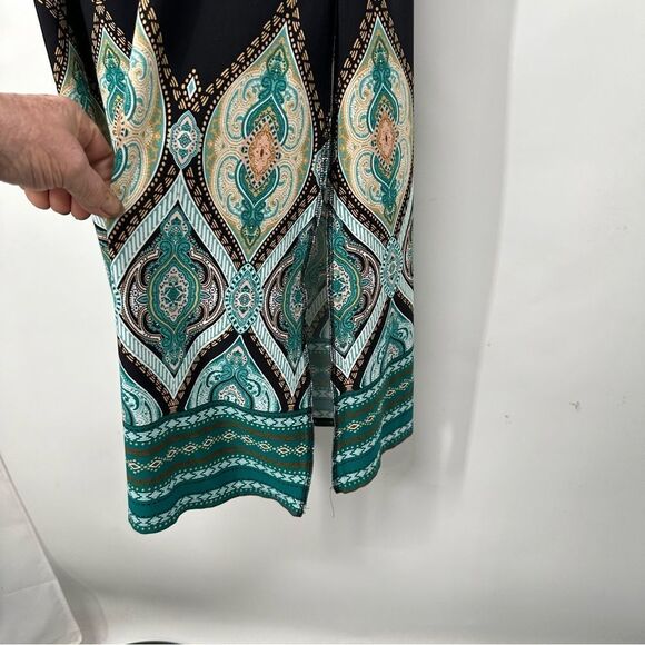 Chico's Size 0 ( Small 4-6 ) Multicolor Elastic Waist Pull-On Maxi Skirt - Picture 5 of 8